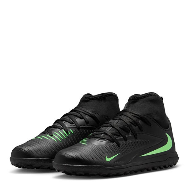 Black/Green - Nike - Phantom Club Juniors Astro Turf Football Boots