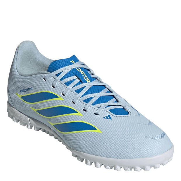 Blue/Yellow - adidas - Kids' Predator Club Astro Turf Football Boots