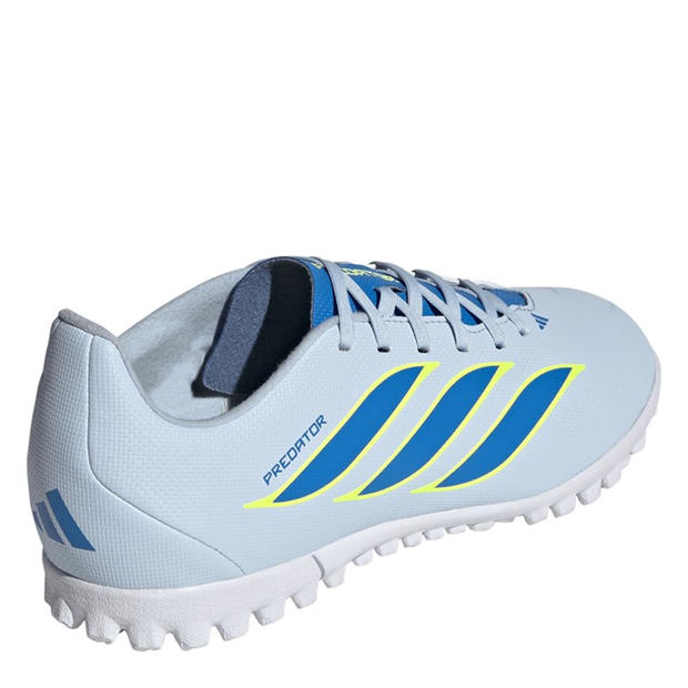 Blue/Yellow - adidas - Kids' Predator Club Astro Turf Football Boots