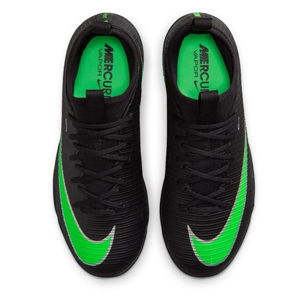 Black/Green - Nike - Kids' Mercurial Astro Turf Football Boot