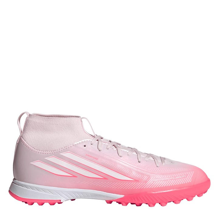 Adidas Boys White F50 Sparkfusion League Mid Cut Turf Football Boots  in Size 5.5, Sports Direct