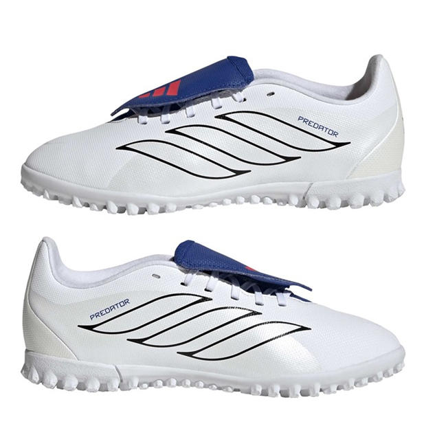 Ftwr White/Zero - adidas - Kids' Predator Club Astro Turf Football Boot