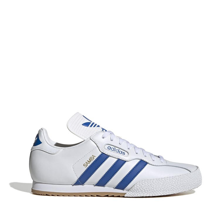 Adidas Boys White Kids' Samba Super Low-Top Trainers in Size 4, Sports Direct