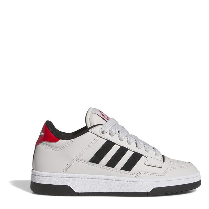 Adidas Boys White Rapid Court Low Shoes  in Size 5, Sports Direct