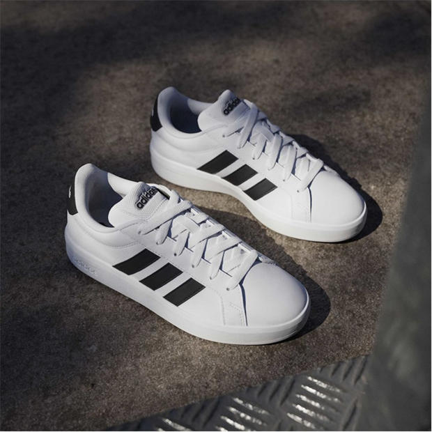 White/Black - adidas - Kids' Low-Top Trainers