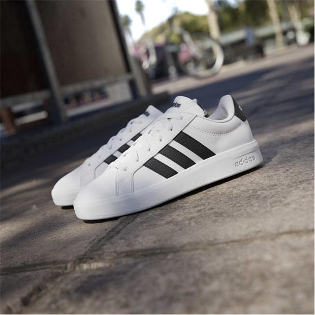 White/Black - adidas - Kids' Low-Top Trainers