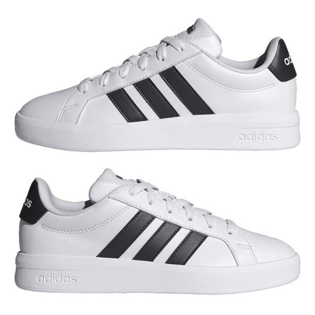 White/Black - adidas - Kids' Low-Top Trainers