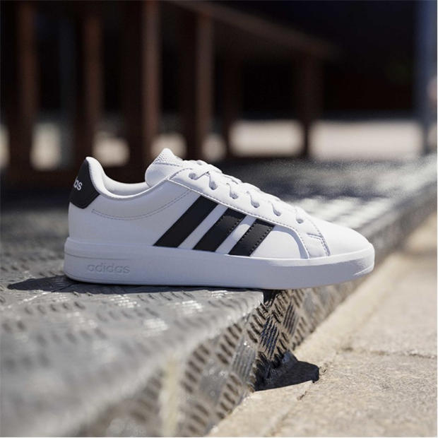 White/Black - adidas - Kids' Low-Top Trainers