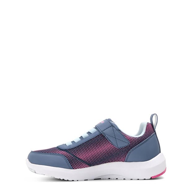 Charcoal/Pink - Skechers - Dynamic Tread - Journey Time Slip On Trainers Unisex Kids