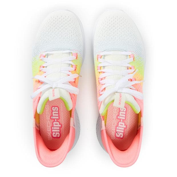 Coral/Multi - Skechers - Unisex Kids' Slip On Trainers