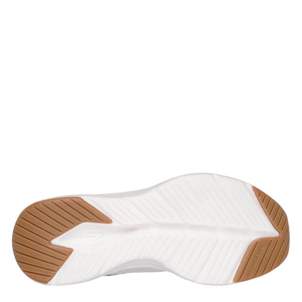 Natural - Skechers - Bungee And Strap Qtr Overlay Mesh S Slip On Trainers Unisex Kids