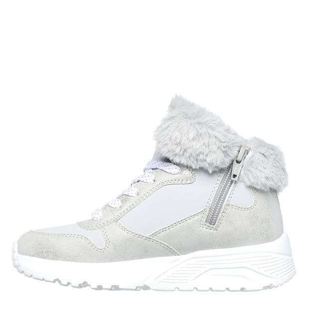 Grey - Skechers - Kids' High-Top Trainers