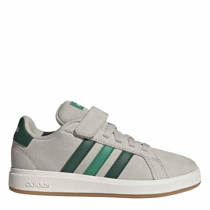 Adidas  Kids White Kids' Grand Court Trainers in Size 2.5, Sports Direct