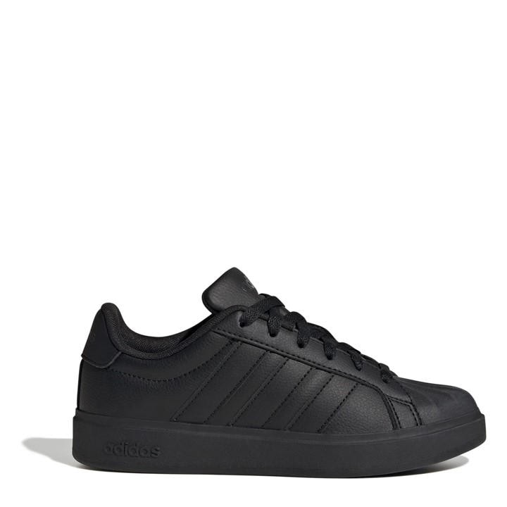 Adidas Boys Black Streetalk Trainers  in Size 5.5, Sports Direct