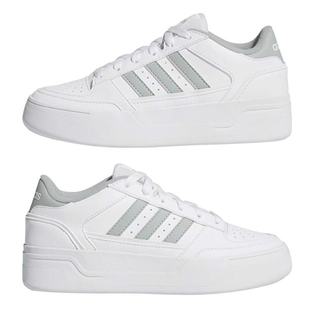 Ftwr White/Wond - adidas - Kids' Break Start Bold Court Trainers