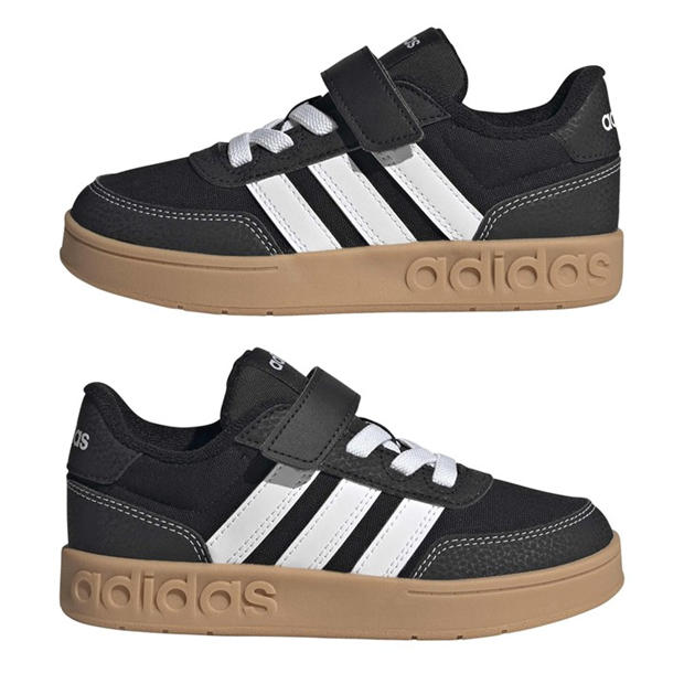 Core Black/Ftwr - adidas - Kids' Breakbase C Court Trainers