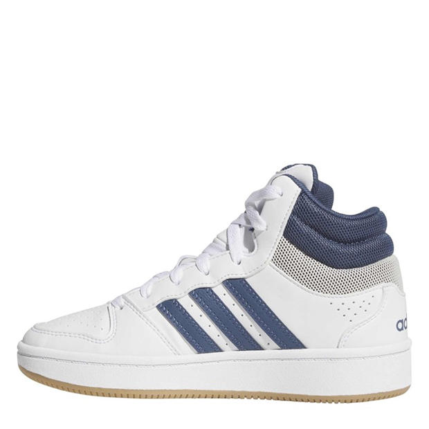 Ftwr White/Prel - adidas - Kids' Hoops Mid Classic High-Top Trainers