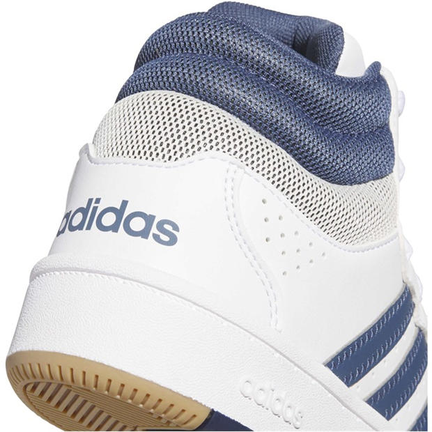 Ftwr White/Prel - adidas - Kids' Hoops Mid Classic High-Top Trainers