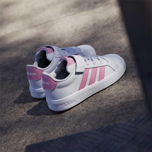 Ftwr White/Blis - adidas - Kids' Grand Court 3.0 Trainers