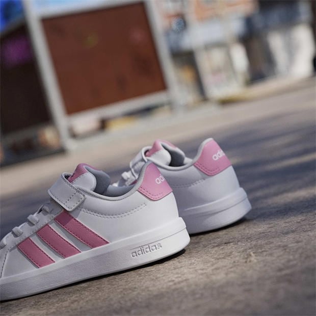 Ftwr White/Blis - adidas - Kids' Grand Court 3.0 Trainers
