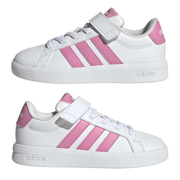 Ftwr White/Blis - adidas - Kids' Grand Court 3.0 Trainers