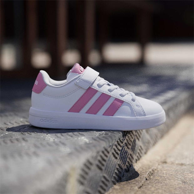 Ftwr White/Blis - adidas - Kids' Grand Court 3.0 Trainers