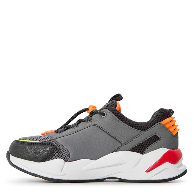 Charcoal/Multi - Skechers - Unisex Kids' Ultrasurge Slip On Trainers