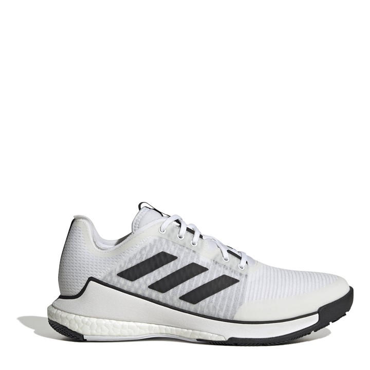 Adidas  Kids White Kids' Crazyflight M Indoor Hockey Shoes in Size 3.5, Sports Direct