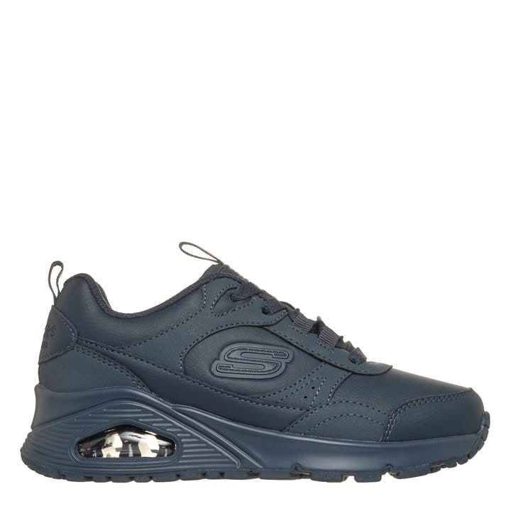 Skechers Boys Blue Kids' Monochromatic Lace Up Court Trainers in Size C12, Sports Direct
