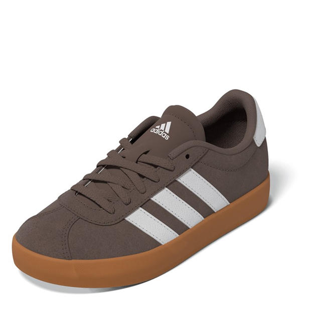 Earth/ Wht/Gum - adidas - VL Court 3.0 Shoes Junior Boys