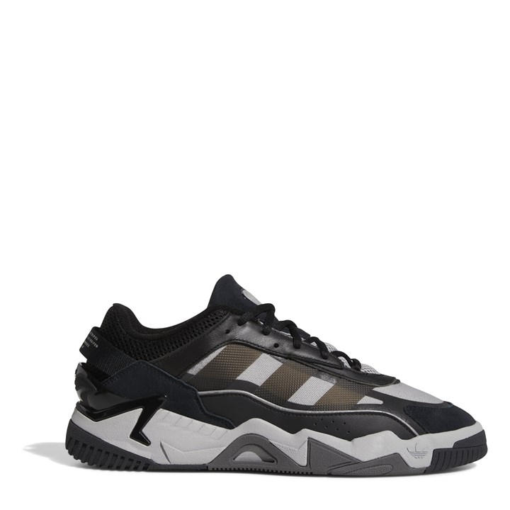 Adidas Originals Boys Black Kids' Niteball Low-Top Trainers in Size 4.5, Sports Direct