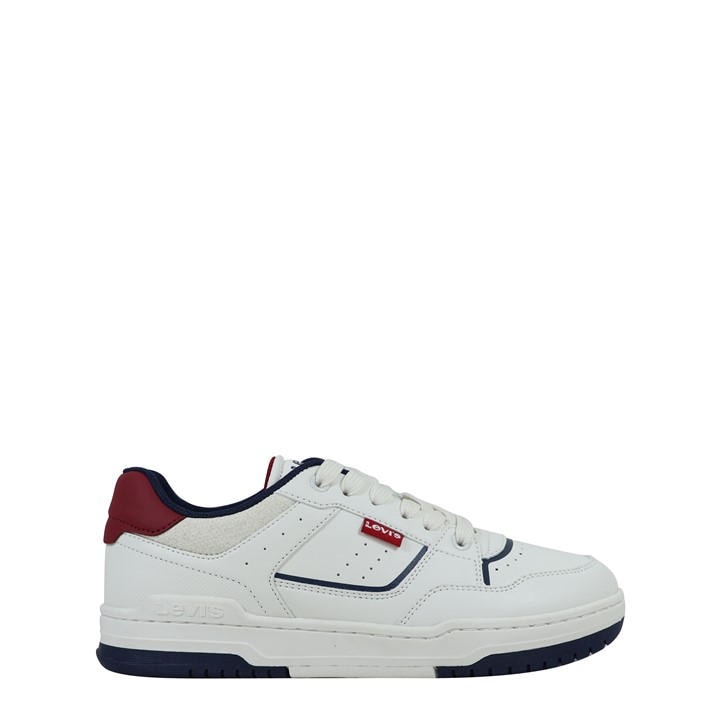 Levis Boys White John Sneakers  in Size 5, Sports Direct