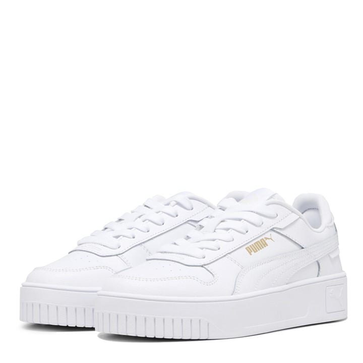 Puma  Kids White ' Carina Street Low-Top Trainers in Size 5.5, Sports Direct