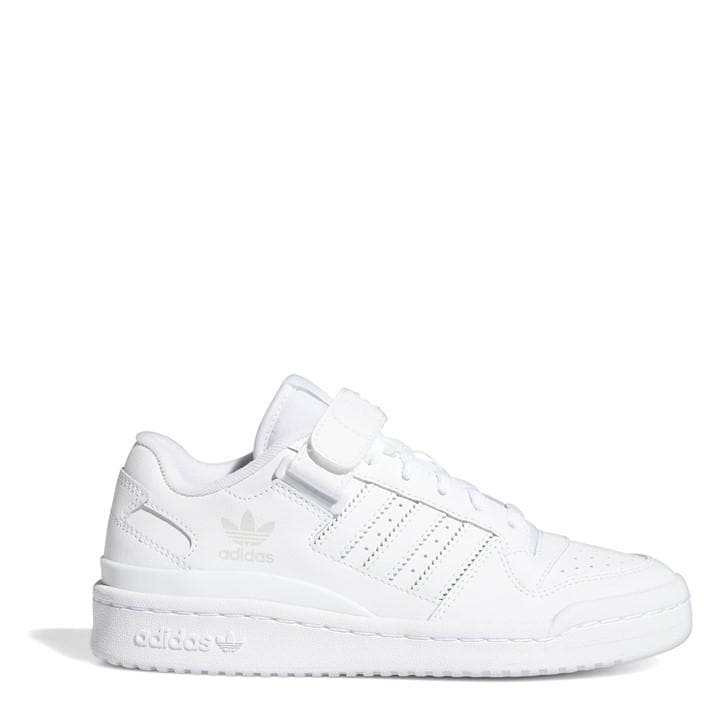 Adidas Originals Boys White Kids' Forum Low-Top Trainers in Size 3.5, Sports Direct