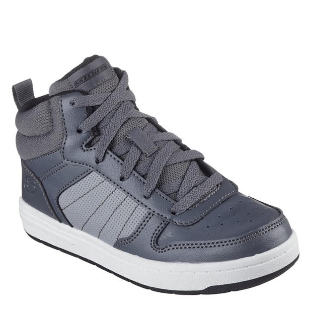 Grey - Skechers - Unisex Kids' High-Top Trainers