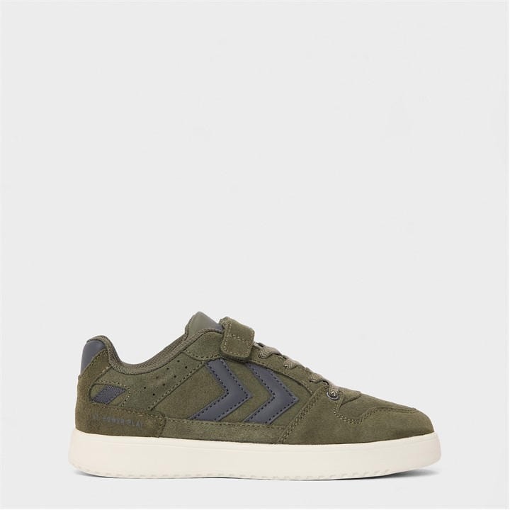 Hummel Boys Kids' Power Suede Low-Top Trainers - Dusty Olive - 3.5 (36) - Image 2
