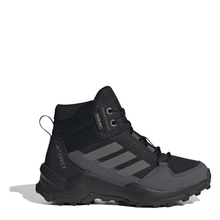 Adidas Boys Black Terrex Ax4r Mid Hiking Boots  in Size 3, Sports Direct