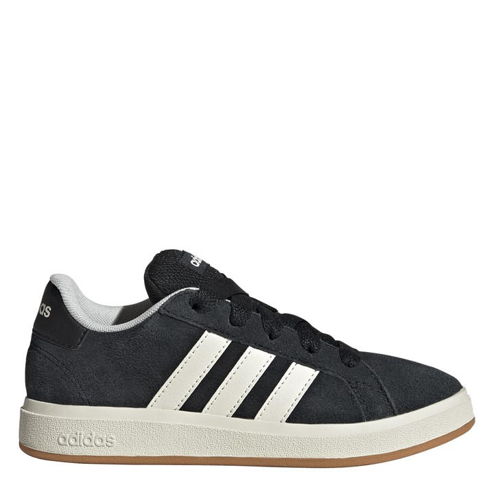 Adidas Boys Black Grand Court 00S Trainers  in Size 4, Sports Direct