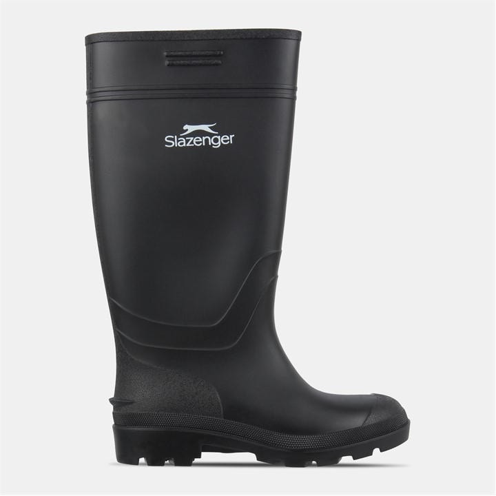 Slazenger Boys Black Wellies  in Size 3, Sports Direct