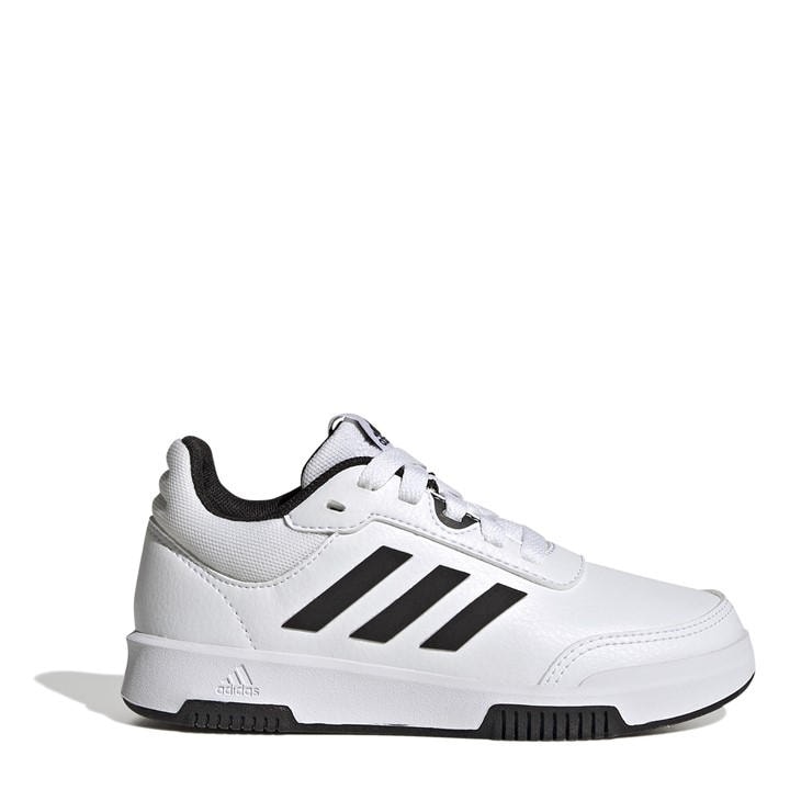 Adidas Boys White Tensaur   Trainers in Size 3, Sports Direct