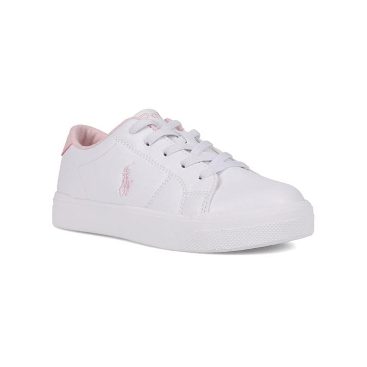 Polo Ralph Lauren Boys White  Sutton Low-Top Trainers in Size 6, Sports Direct