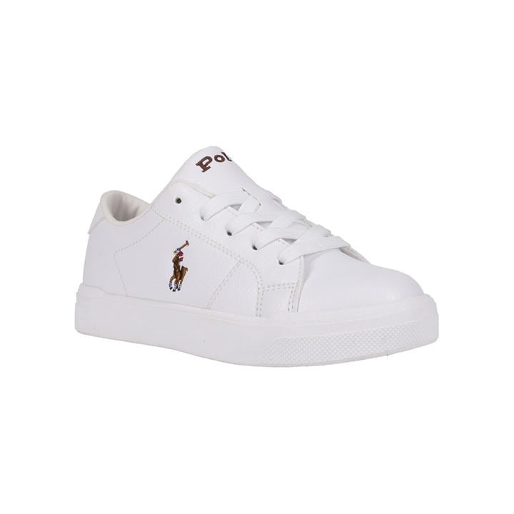 Polo Ralph Lauren Boys White Sutton Low Trainers Juniors Size 5
