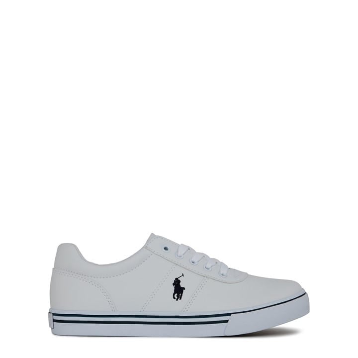 Polo Ralph Lauren Boys White Hanford Iii Low-Top Trainers in Size 6, Sports Direct