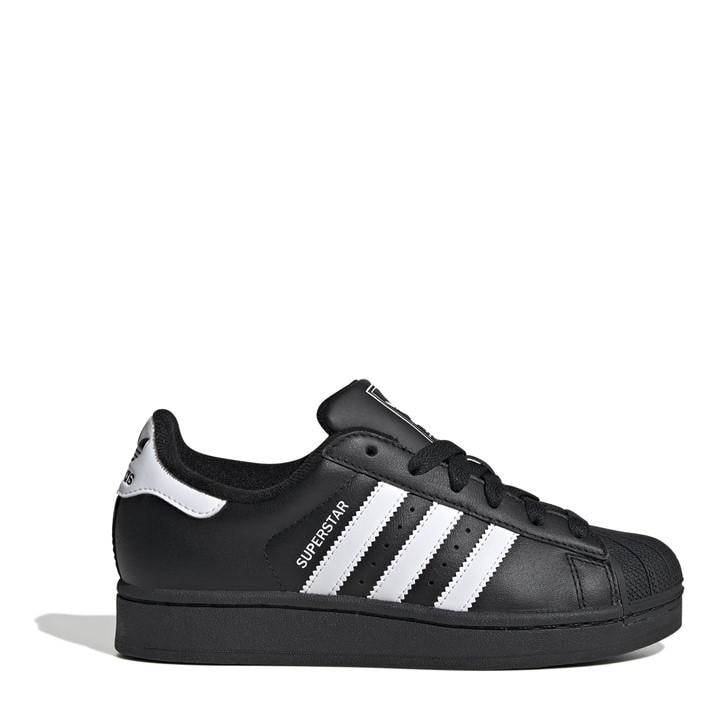 Adidas Originals  Kids Black Three-Stripes Cushioned Low-Top Trainers in Size 3, Sports Direct