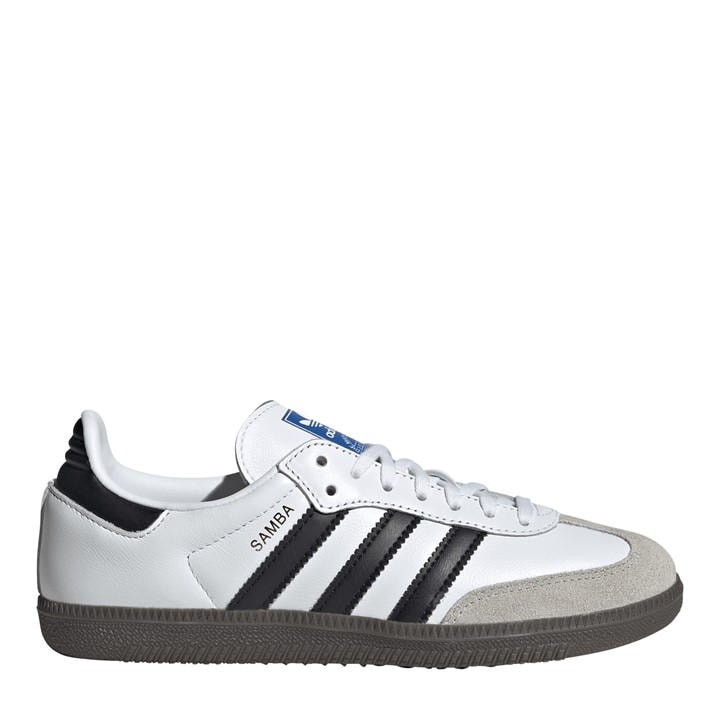 Adidas Originals  Kids White Adidas Samba Trainers  in Size 4.5, Sports Direct