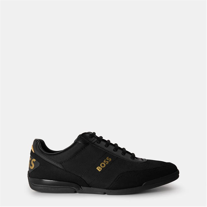 Boss Boys Black Kids' Saturn Low-Top Trainers in Size 5, Sports Direct