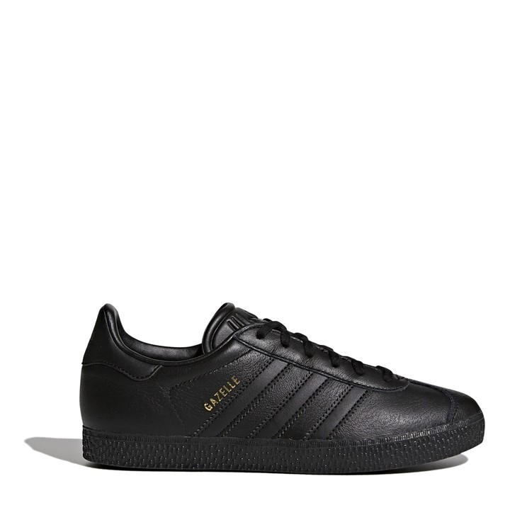 Adidas Originals  Kids Black ' Gazelle Low-Top Trainers in Size 3, Sports Direct