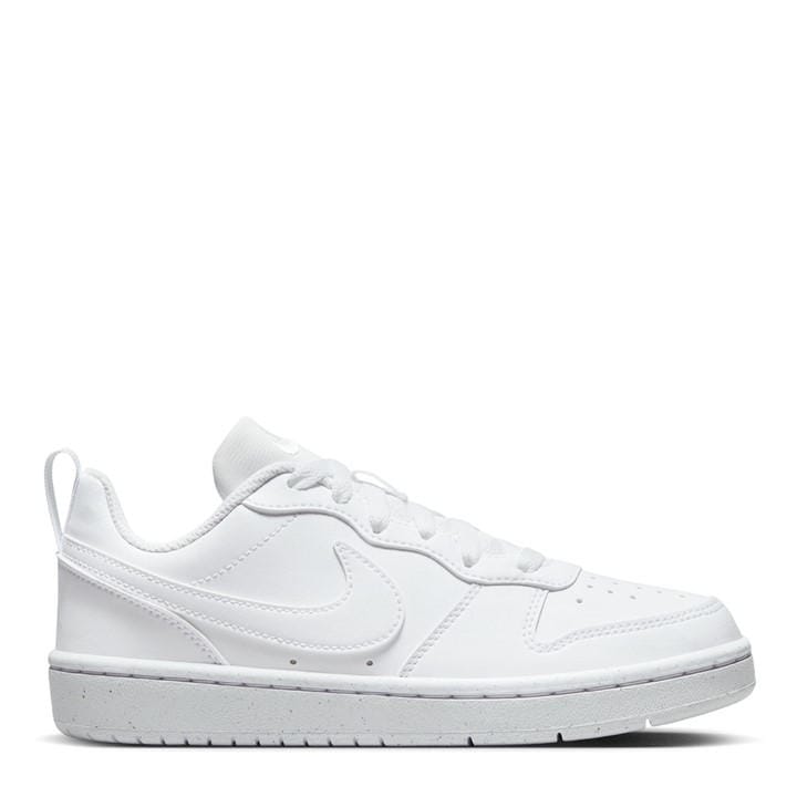 Nike Girls White Court Borough Low Recraft  Shoes in Size 5, Sports Direct