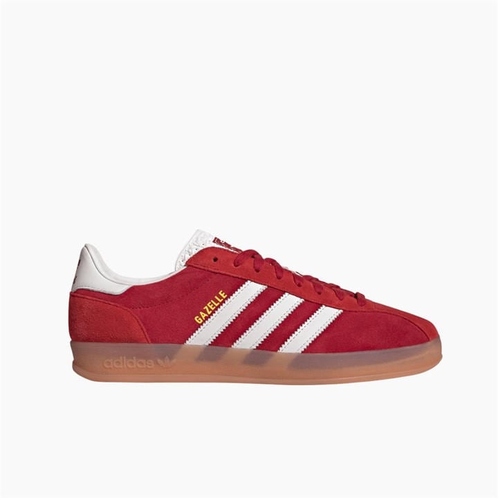 Adidas Originals Boys Red Kids' Gazelle Indoor Pro Low-Top Trainers in Size 3.5, Sports Direct