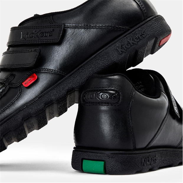 Black - Kickers - Unisex Kids Fragma Moc Toe Formal Shoes